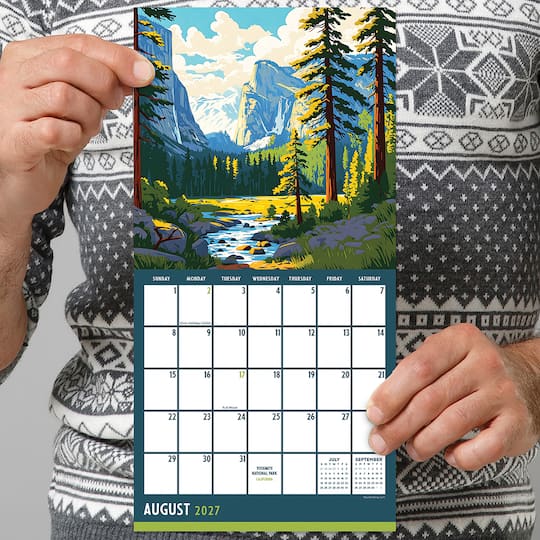 2027 National Parks-Art Mini Calendar